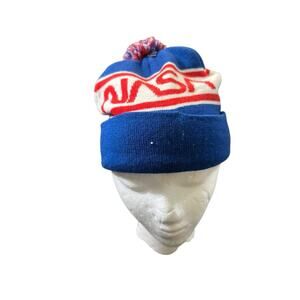 Buzz Aldrin NASA Knot Cuffed Beanie Pom Pom Hat Skull Cap